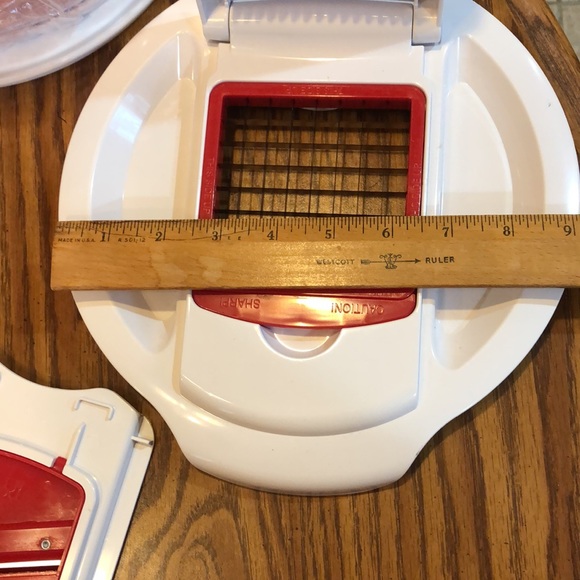 Chopper Set & salad spinner. Red and white. New original packaging - Picture 6 of 8